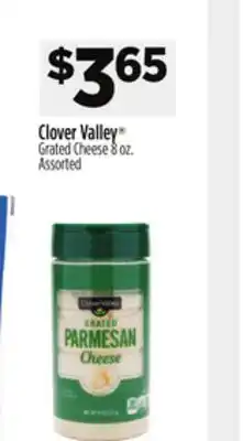 Dollar General Clover Valley Grated Cheese offer
