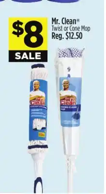 Dollar General Mr. Clean Twist or Cone Mop offer
