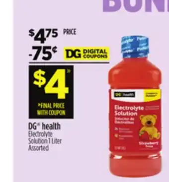 Dollar General DG health Electrolyte Solution offer