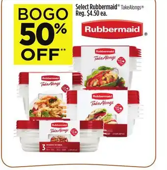 Dollar General Select Rubbermaid TakeAlongs offer