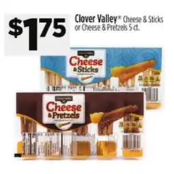 Dollar General Clover Valley Cheese & Sticks or Cheese & Pretzels offer