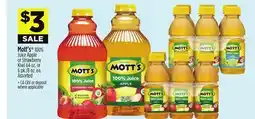 Dollar General Mott's 100% Juice Apple or Strawberry Kiwi offer
