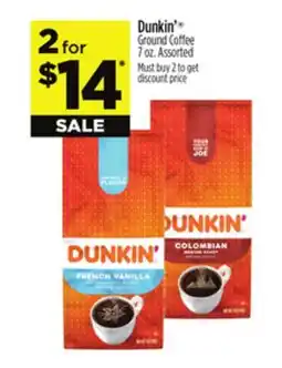 Dollar General Dunkin' Ground Coffee offer