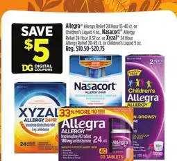 Dollar General Allegra , Nasacort , or Xyzal offer
