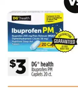 Dollar General DG health Ibuprofen PM Caplets offer