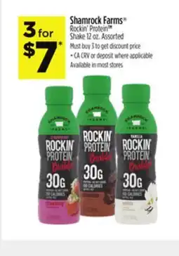 Dollar General Shamrock Farms Rockin' Protein TM Shake offer