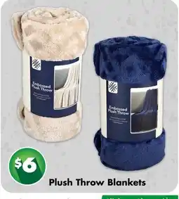 Dollar Tree Plush Throw Blankets offer