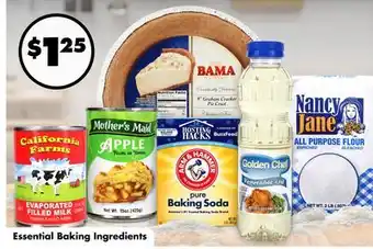 Dollar Tree Essential Baking Ingredients offer