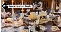 Dollar Tree Spooky Paper Party Supplies offer