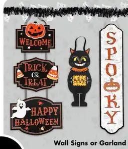 Dollar Tree Wall Signs or Garland offer