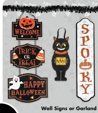 Dollar Tree Wall Signs or Garland offer
