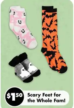 Dollar Tree Scary Feet for the Whole Fam! offer