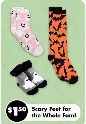 Dollar Tree Scary Feet for the Whole Fam! offer