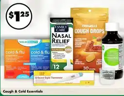 Dollar Tree Cough & Cold Essentials offer