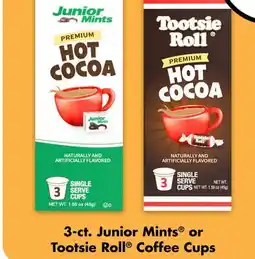 Dollar Tree 3-ct. Junior Mints or Tootsie Roll Coffee Cups offer