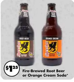 Dollar Tree Fire-Brewed Root Beer or Orange Cream Soda offer