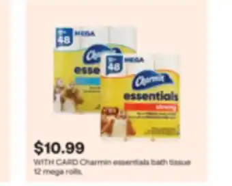 CVS Charmin essentials bath tissue 12 mega rolls offer