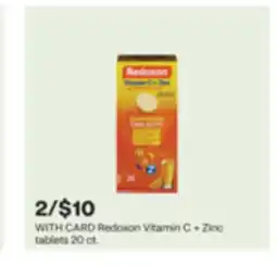 CVS Redoxon Vitamin C + Zinc tablets 20 ct offer