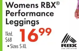 Boscov's Womens RBX Performance Leggings offer
