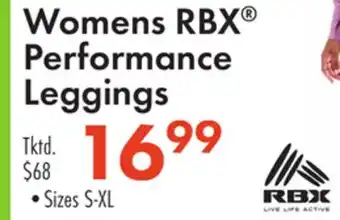 Boscov's Womens RBX Performance Leggings offer