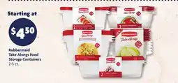 Family Dollar Rubbermaid Take Alongs Food Storage Containers offer