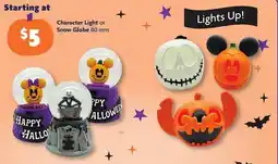 Family Dollar Character Light or Snow Globe offer