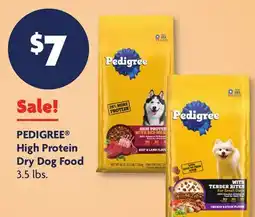 Family Dollar PEDIGREE High Protein Dry Dog Food offer