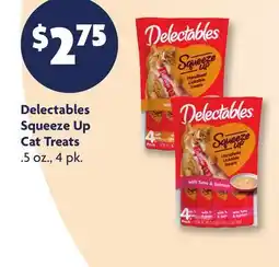 Family Dollar Delectables Squeeze Up Cat Treats offer