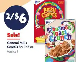 Family Dollar General Mills Cereals offer