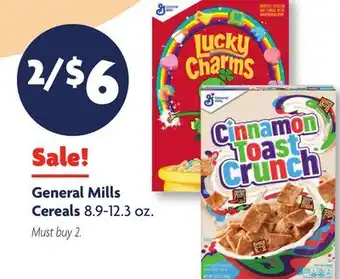 Family Dollar General Mills Cereals offer