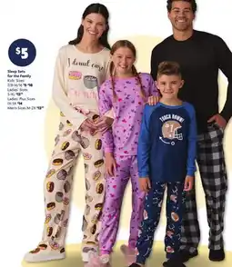 Family Dollar Sleep Sets for the Family offer
