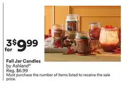 Michaels Fall Jar candles by Ashland offer