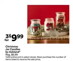 Michaels Christmas Jar candles by Ashland offer