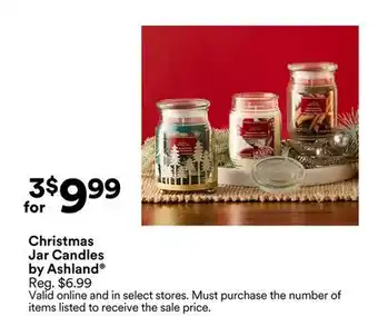 Michaels Christmas Jar candles by Ashland offer