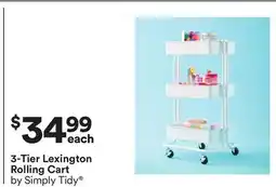 Michaels 3-Tier Lexington rolling cart by Simply Tidy offer
