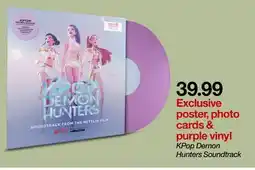 Target KPop Demon Hunters Soundtrack offer
