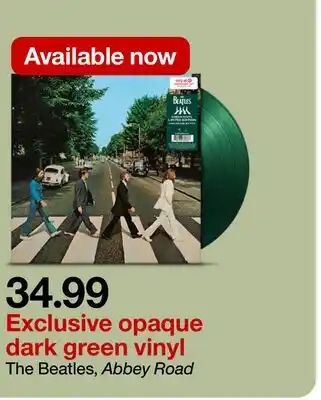 Target opaque dark green vinyl offer