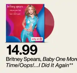 Target Britney Spears, Baby One More Time/Oops!...I Did It Again offer