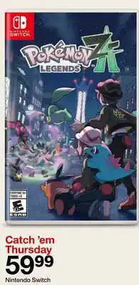 Target Pokemon Legend ZA Nintendo Switch offer