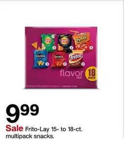 Target Frito-Lay 15-to 18-ct. multipack snacks offer