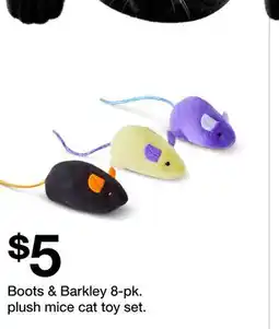 Target Boots & Barkley 8-pk. plush mice cat toy set offer
