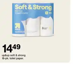 Target up&up soft & strong 18-pk. toilet paper offer