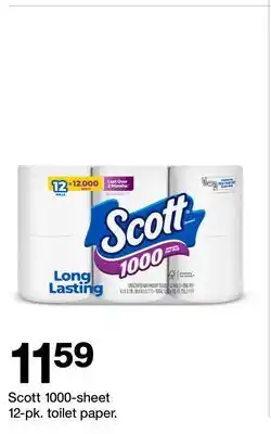 Target Scott 1000-sheet 12-pk. toilet paper offer