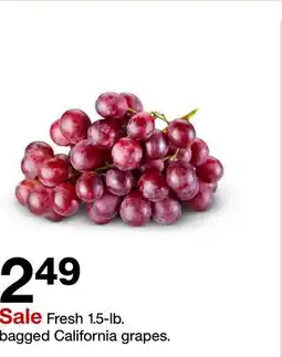 Target Fresh 1.5-lb. bagged California grapes offer