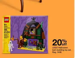 Target LEGO Halloween barn building toy set offer