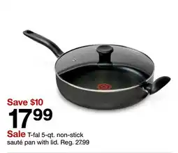 Target T-fal 5-qt. non-stick sauté pan with lid offer