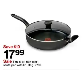 Target T-fal 5-qt. non-stick sauté pan with lid offer