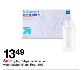 Target up & up 4-pk. replacement water pitcher filters offer