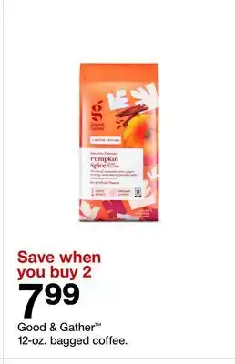 Target Good & Gather 12-oz. bagged coffee offer