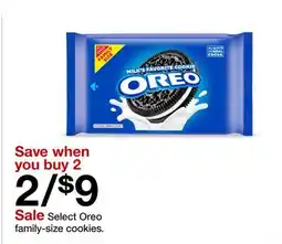 Target Select Oreo family-size cookies offer